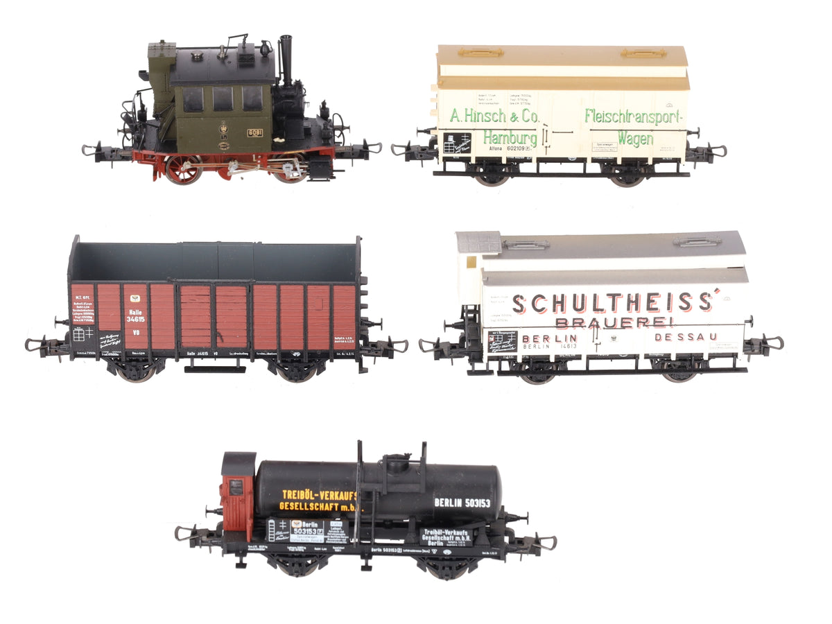 Trix 21213 HO Scale Berlin Guterwagen Steam Locomotive Set VG/Box