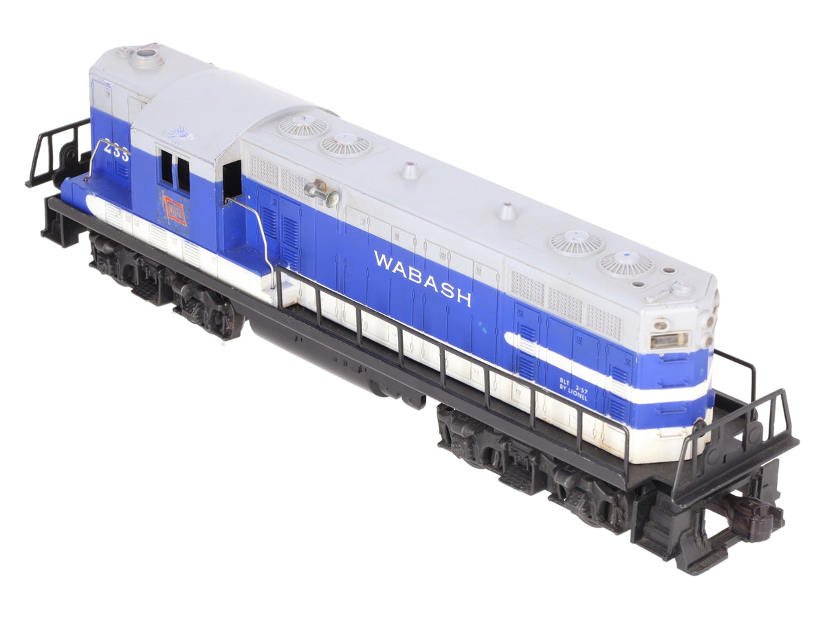 Lionel 2337 Vintage O Wabash GP-7 Powered Diesel Locomotive VG