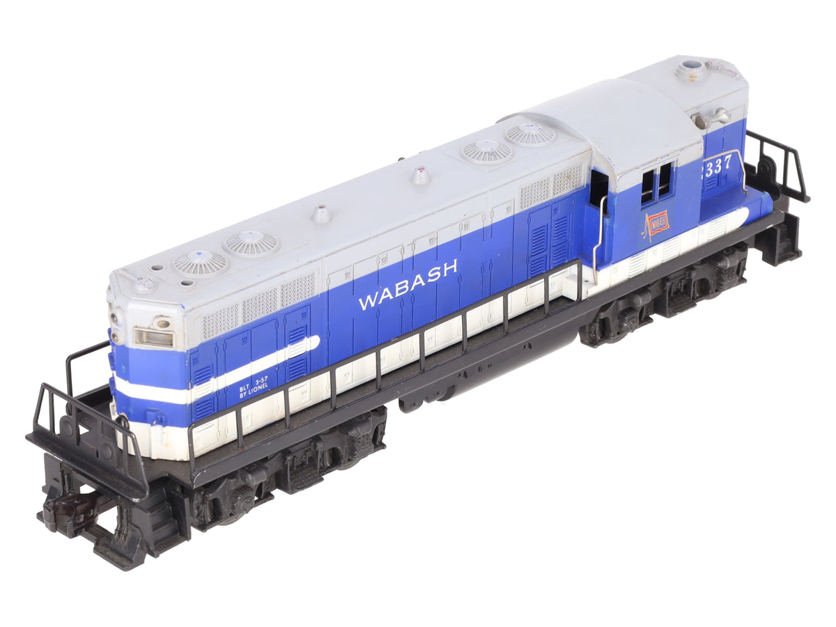 Lionel 2337 Vintage O Wabash GP-7 Powered Diesel Locomotive VG