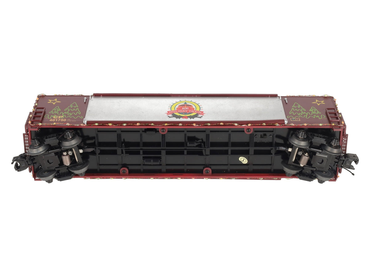 MTH 20-93751 O Canadian Pacific Holiday 50' Boxcar w/Stage Door & LED Lights
