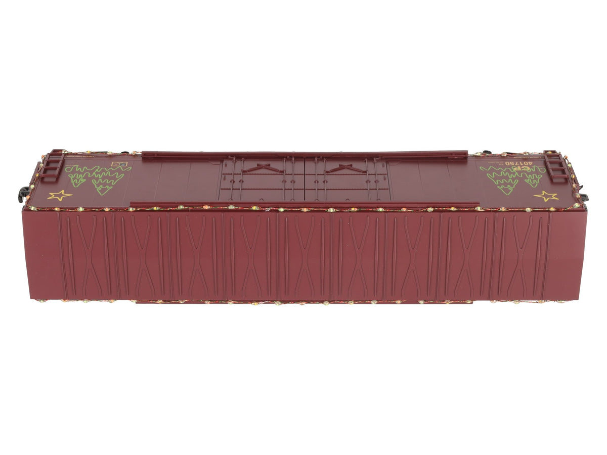 MTH 20-93751 O Canadian Pacific Holiday 50' Boxcar w/Stage Door & LED Lights LN/Box