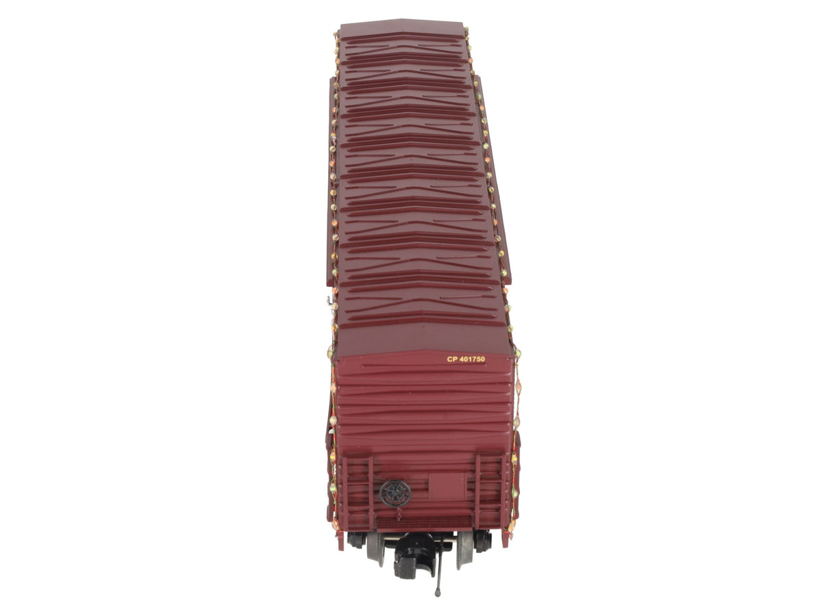 MTH 20-93751 O Canadian Pacific Holiday 50' Boxcar w/Stage Door & LED Lights LN/Box