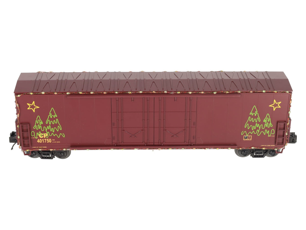 MTH 20-93751 O Canadian Pacific Holiday 50' Boxcar w/Stage Door & LED Lights LN/Box