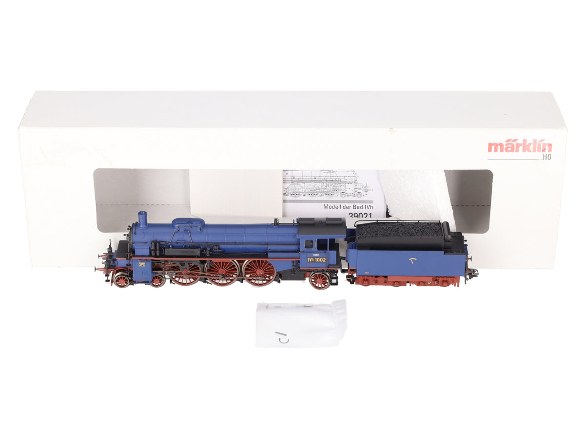 Marklin HO Scale 4-6-2 Baden Express Steam Locomotive w/ Tender #1002 LN/Box