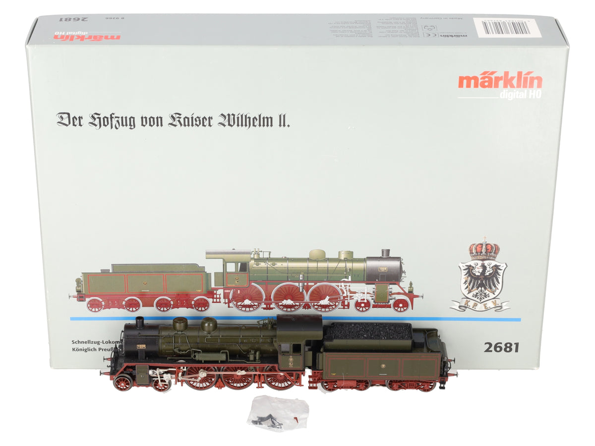 Marklin 2681 HO Scale Kaiser Wilhelm II Imperial Court 4-6-2 Steam Engine #1008 EX/Box