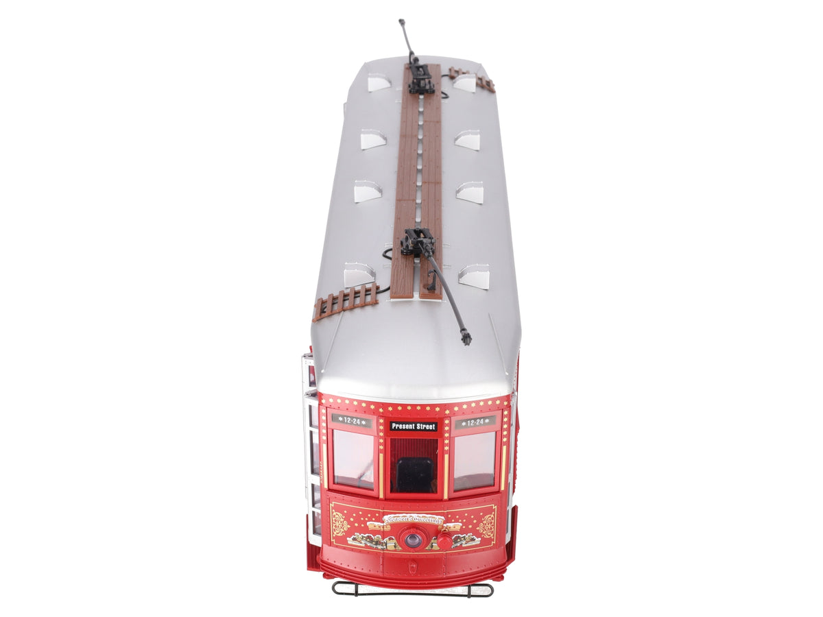 LGB 22382 G Scale Christmas Streetcar w/Sound - Metal Wheels EX/Box
