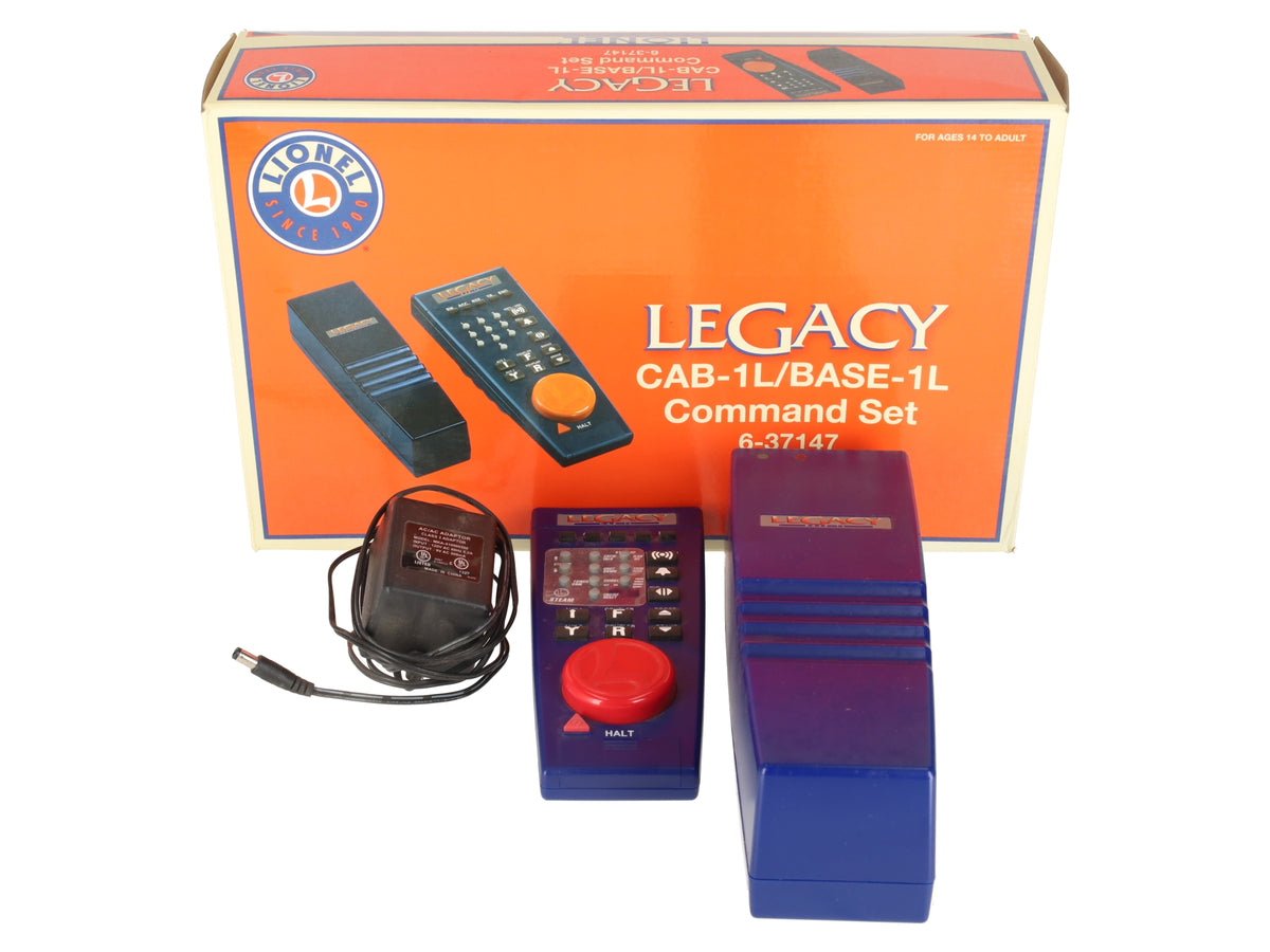Lionel 6-37147 LEGACY Cab-1L / Base-1L Command Set EX/Box