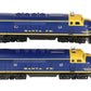 Lionel 6-18117 O Gauge Santa Fe Blue/Yellow F3 AA Diesel Set EX/Box