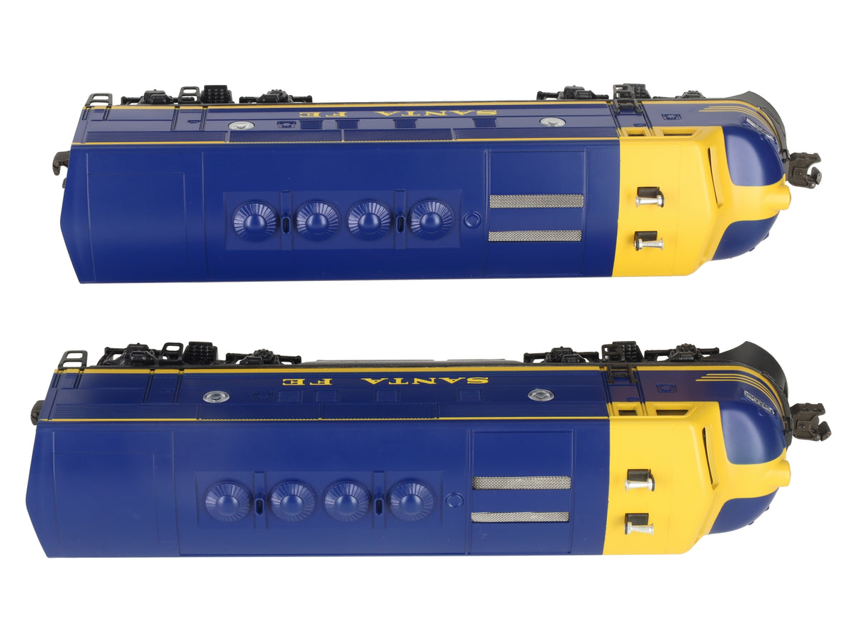 Lionel 6-18117 O Gauge Santa Fe Blue/Yellow F3 AA Diesel Set EX/Box