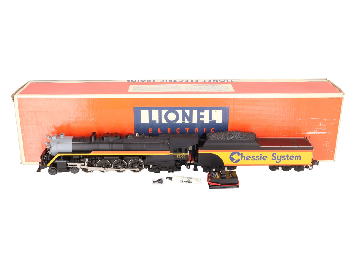 Lionel 6-18011 O Gauge Chessie 4-8-4 T1 Steam Locomotive & Tender #2101 EX/Box