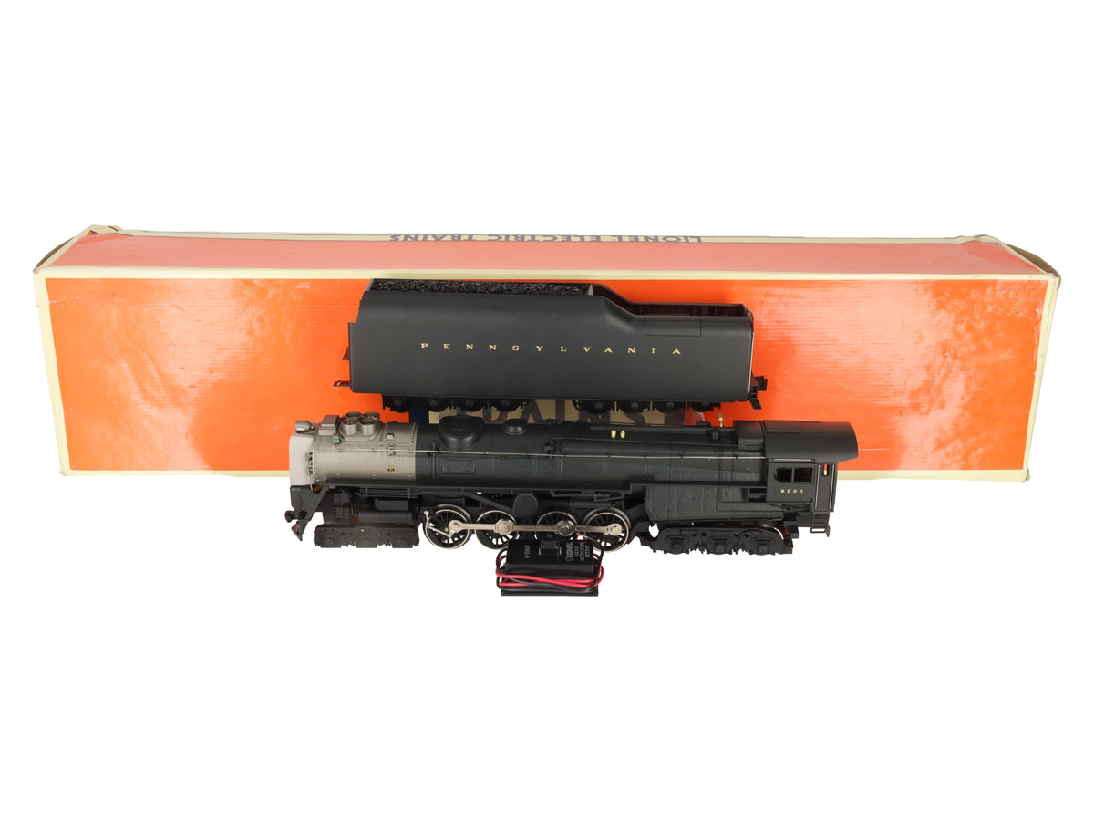 Lionel 6-18010 O PRR 6-8-6 Turbine Steam Locomotive & Tender with RS #6200 EX/Box