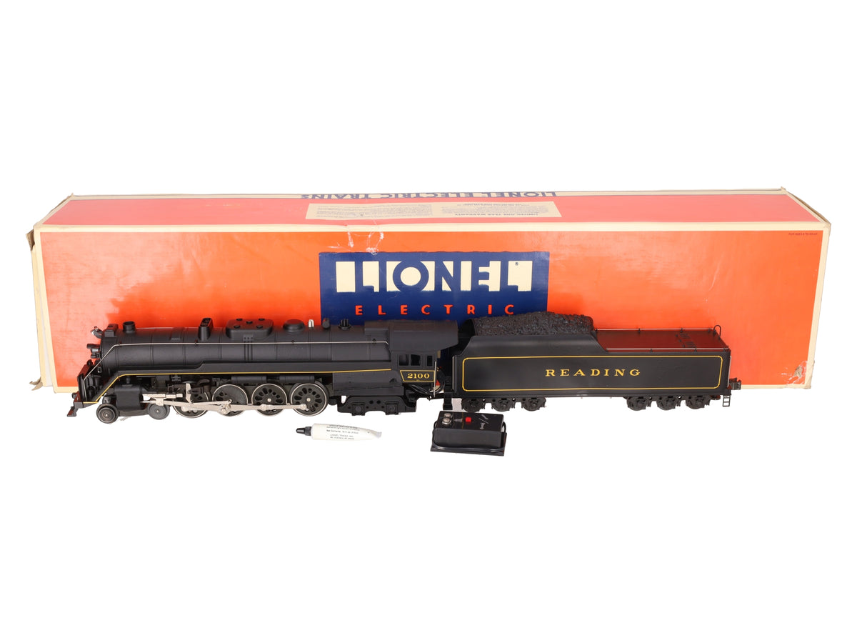 Lionel 6-18006 O Gauge Reading T-1 4-8-4 Steam Locomotive & Tender #2100 EX/Box