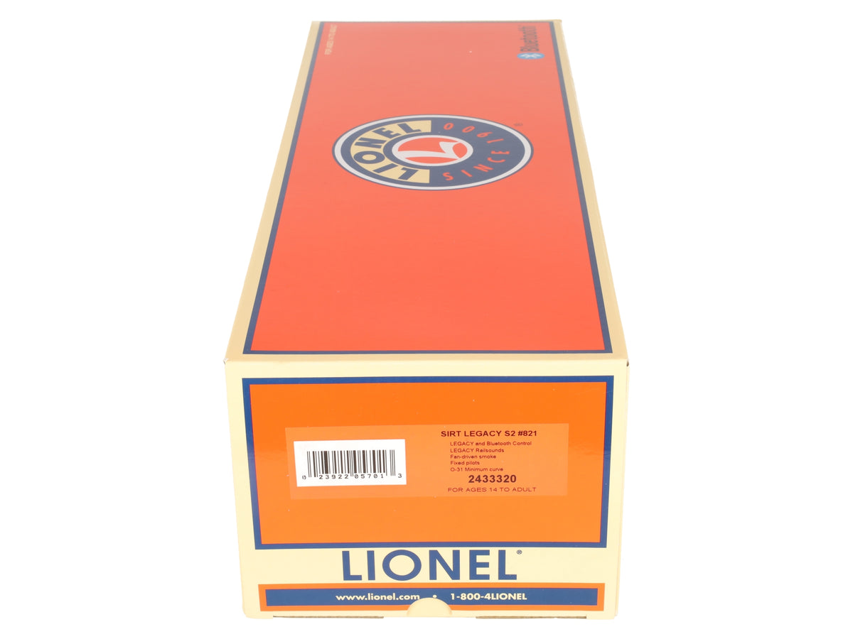 Lionel 2433320 O BTO S2 SIRT LEGACY NYC Staten Island Diesel Loco #821 EX/Box