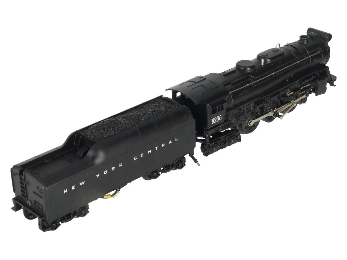 Lionel 6-8206 O Gauge New York Central Hudson 4-6-4 Steam Locomotive & Tender VG/Box