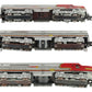 American Flyer 470/471/473 Vintage S Santa Fe ABA Diesel Locomotive Set VG