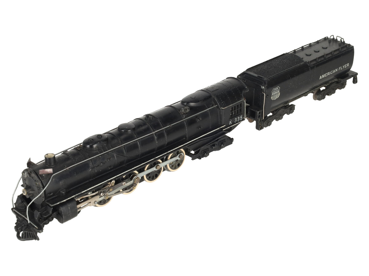 American Flyer K335 Vintage S Union Pacific 4-8-4 Steam Locomotive & Tender VG