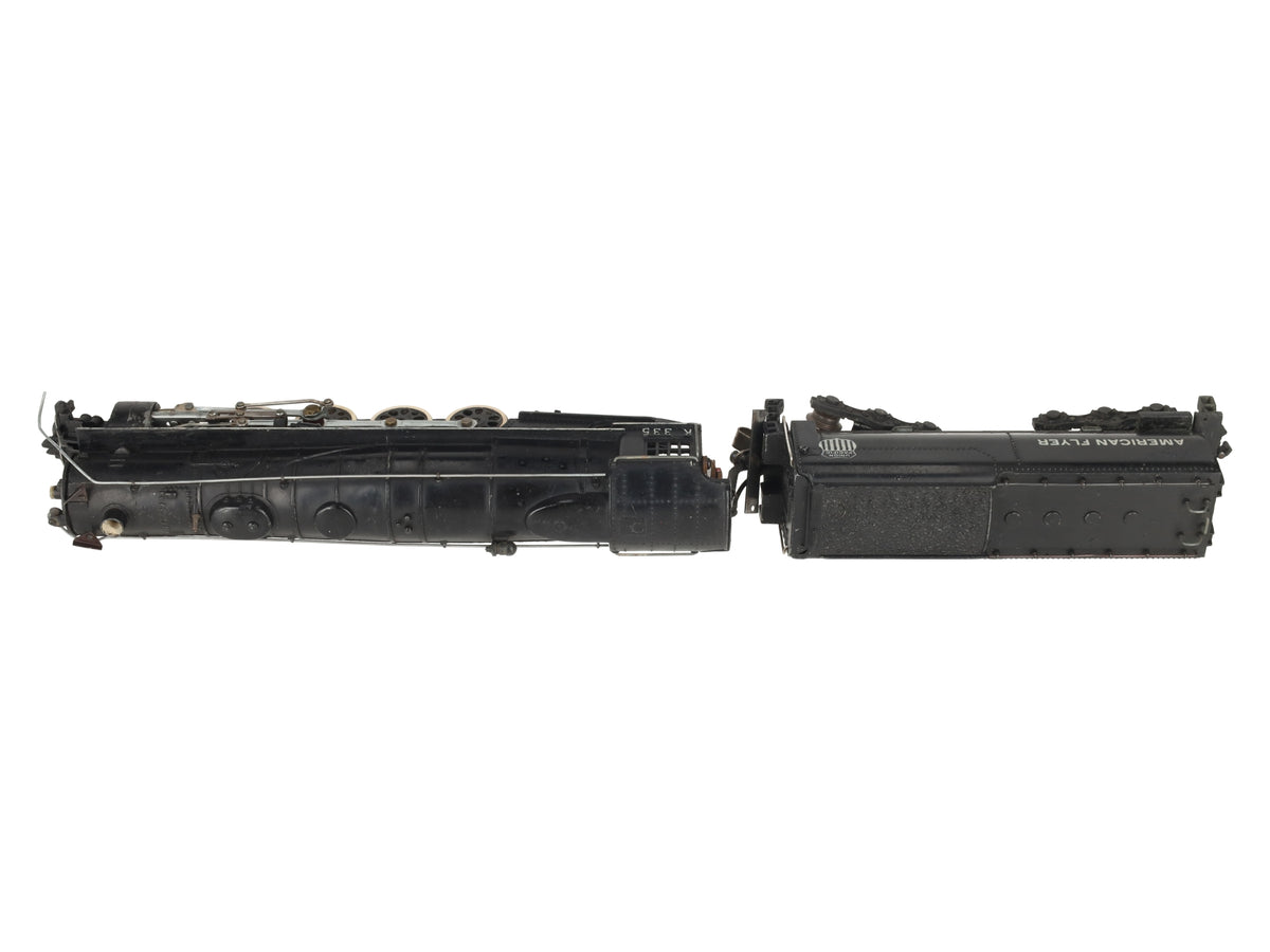 American Flyer K335 Vintage S Union Pacific 4-8-4 Steam Locomotive & Tender VG