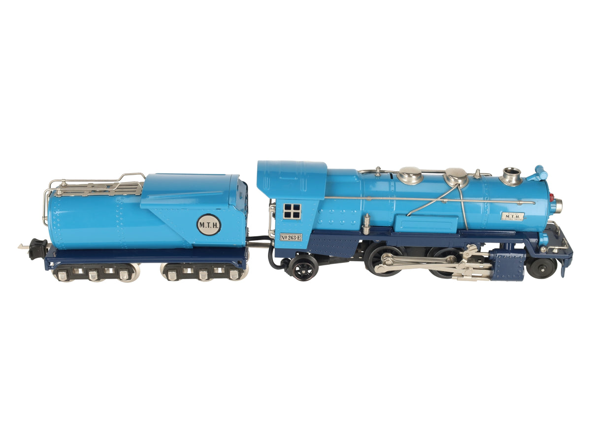 MTH 10-1062-1 O Gauge Tinplate No. 263 Steam Locomotive & Tender w/PS1 EX/Box
