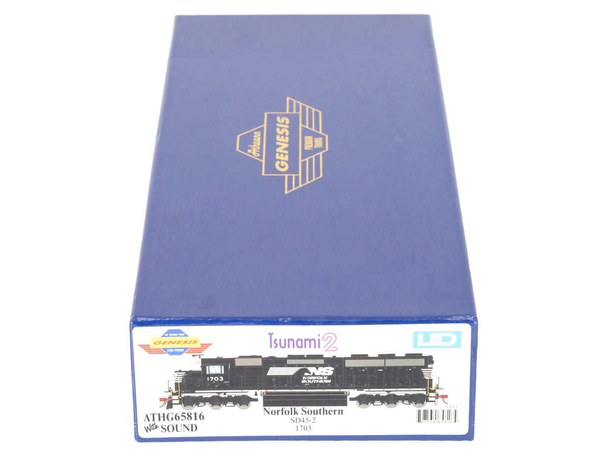 Athearn ATHG65816 HO NS SD45-2 Diesel Locomotive w/ DCC & Sound #1703 LN/Box