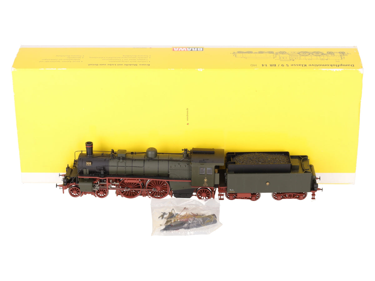 Brawa 40273 HO Scale 4-2-2 S9 Steam Locomotive w/ Tender #908 LN/Box