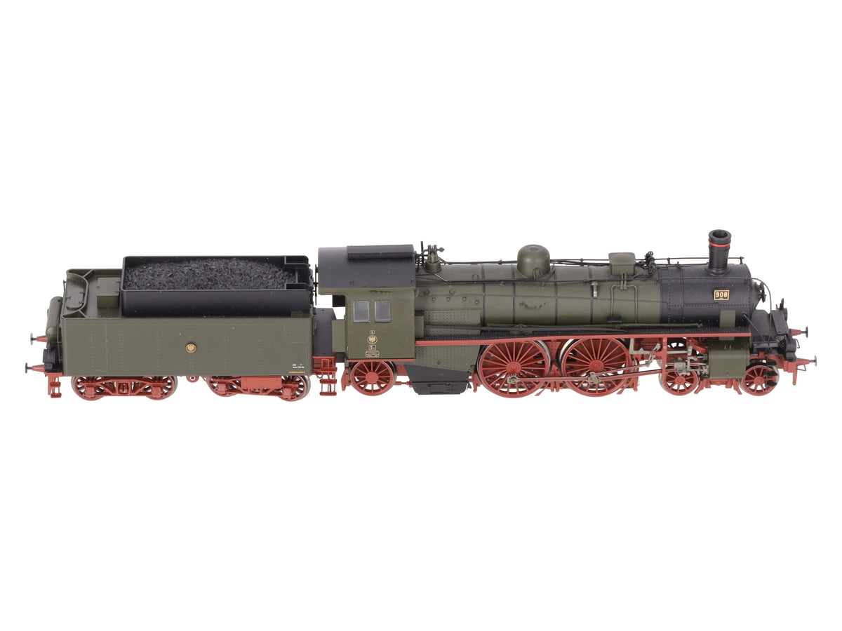 Brawa 40273 HO Scale 4-2-2 S9 Steam Locomotive w/ Tender #908 LN/Box
