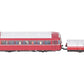 Trix 22992 HO Scale DB 59.9 Rail Bus w/ Single Axle Trailer Car NIB
