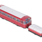 Trix 22992 HO Scale DB 59.9 Rail Bus w/ Single Axle Trailer Car NIB