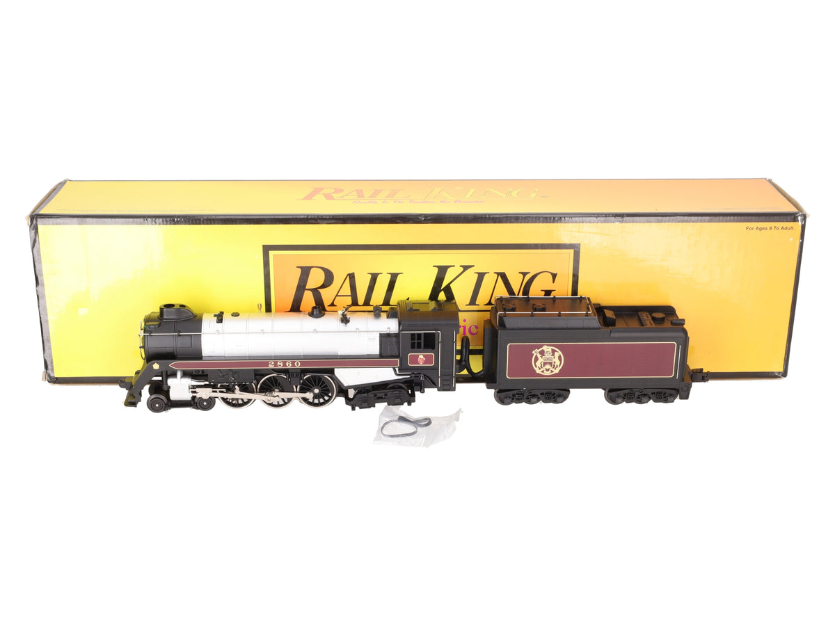 MTH 30-1169-0 O 4-6-4 Royal Hudson Steam Engine & Tender w/Loco Sound #2860 EX/Box