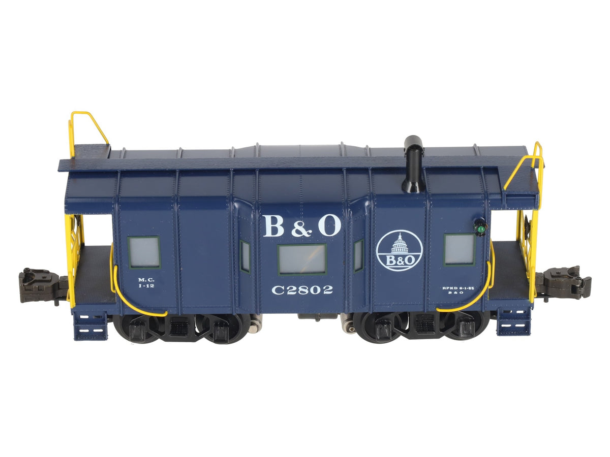 Right-of-Way 2802 O Gauge BRASS Baltimore & Ohio Caboose- 3-Rail EX/Box