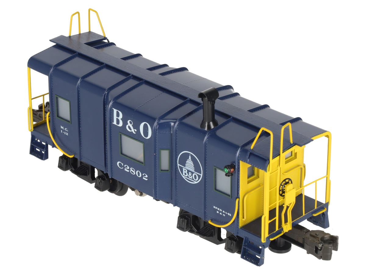 Right-of-Way 2802 O Gauge BRASS Baltimore & Ohio Caboose- 3-Rail EX/Box