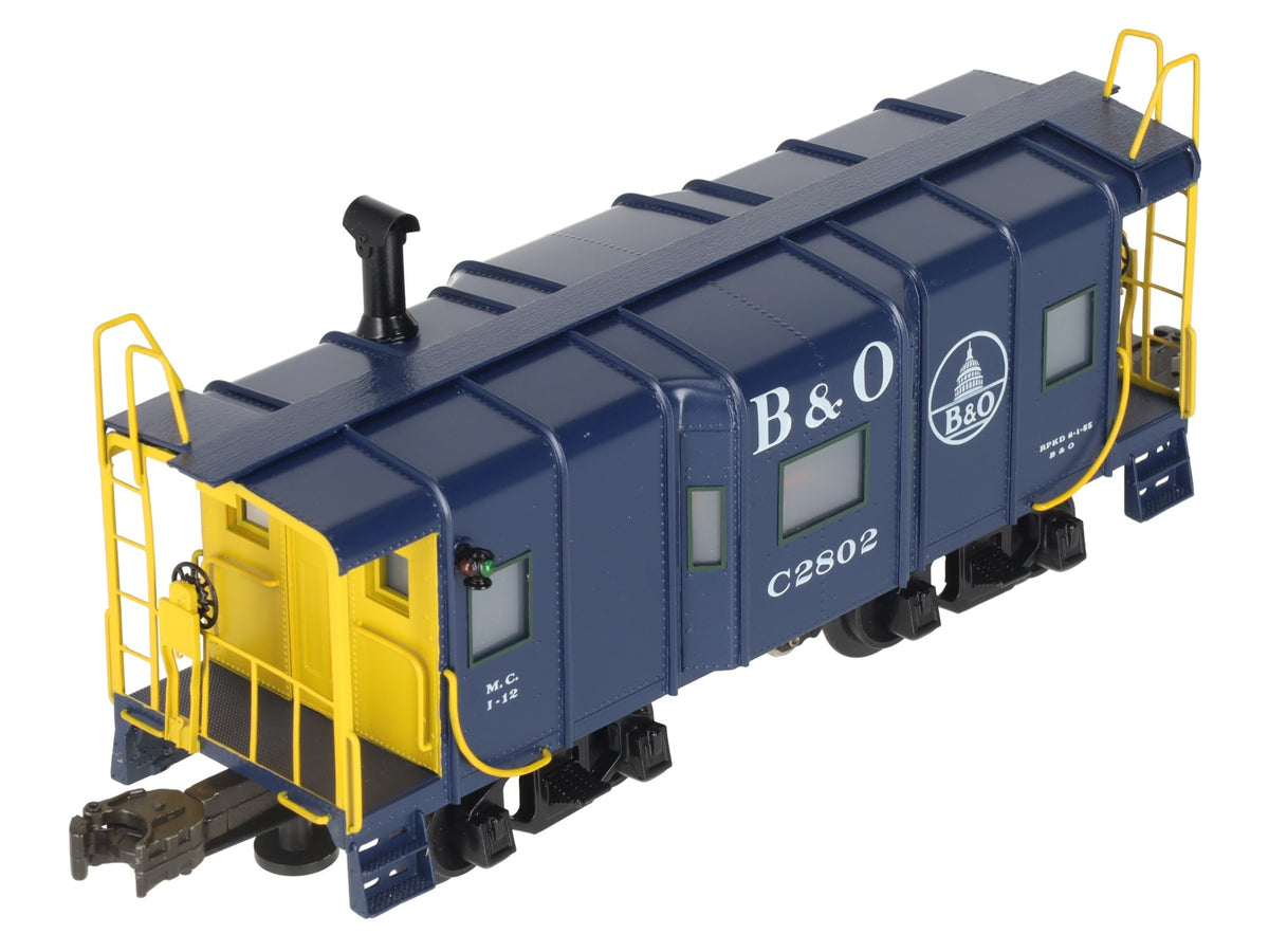 Right-of-Way 2802 O Gauge BRASS Baltimore & Ohio Caboose- 3-Rail EX/Box