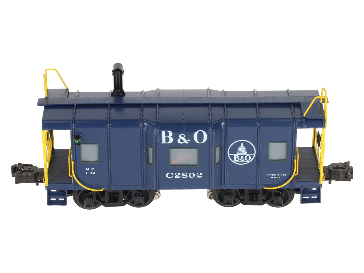 Right-of-Way 2802 O Gauge BRASS Baltimore & Ohio Caboose- 3-Rail EX/Box