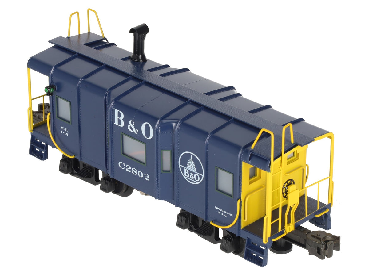 Right-of-Way 2802 O Gauge BRASS Baltimore & Ohio Caboose- 3-Rail EX/Box