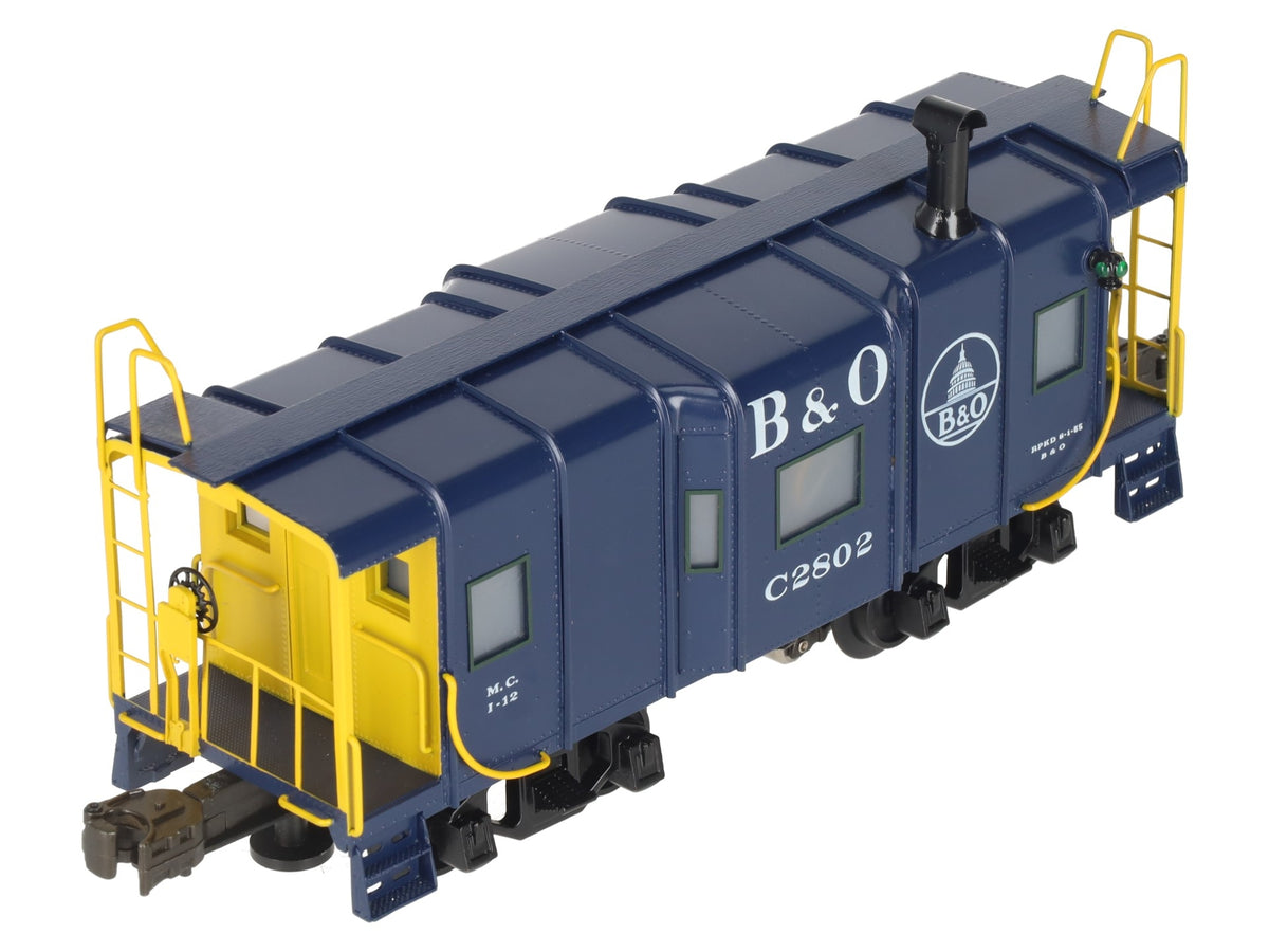 Right-of-Way 2802 O Gauge BRASS Baltimore & Ohio Caboose- 3-Rail EX/Box