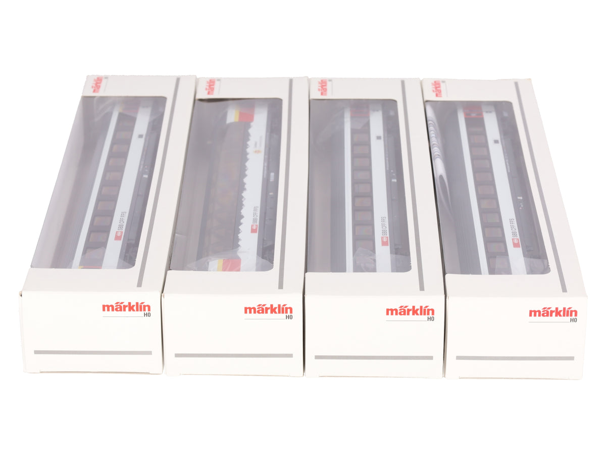 Marklin 43651 HO Swiss Federal Railways Type EW IV Passenger Cars (Set of 4)