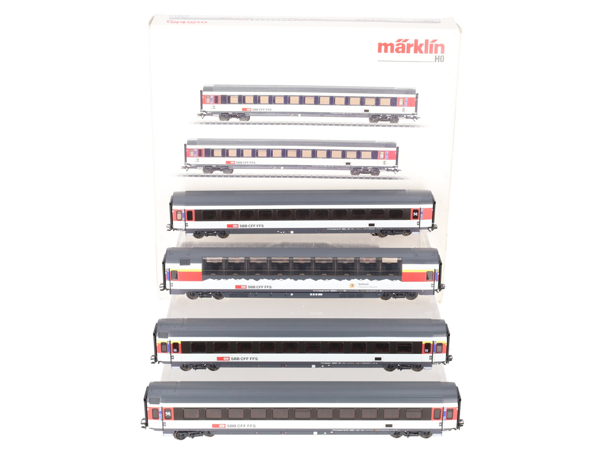 Marklin 43651 HO Swiss Federal Railways Type EW IV Passenger Cars (Set of 4) LN/Box