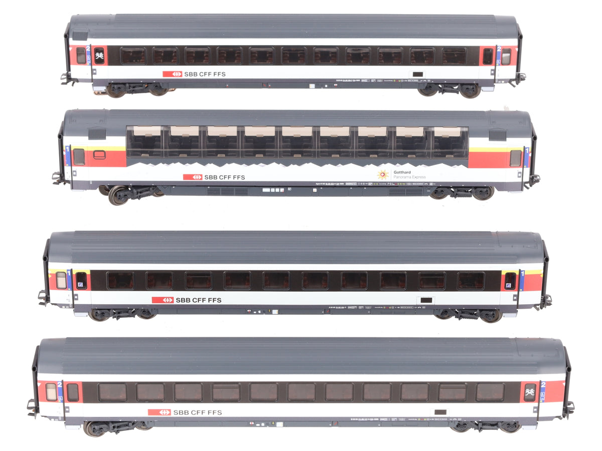 Marklin 43651 HO Swiss Federal Railways Type EW IV Passenger Cars (Set of 4) LN/Box