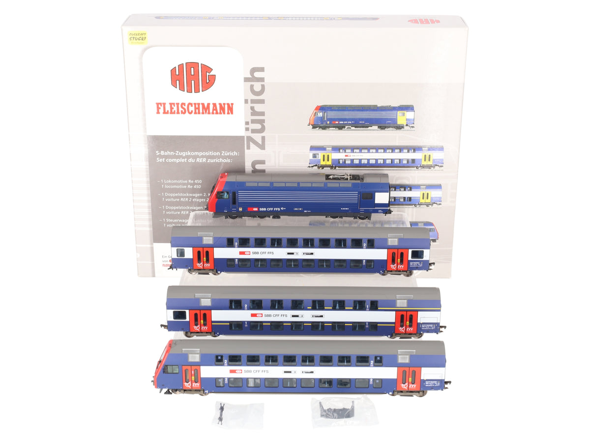 HAG 055 HO Gauge S-Bahn Zurich Electric Passenger Train Set NIB