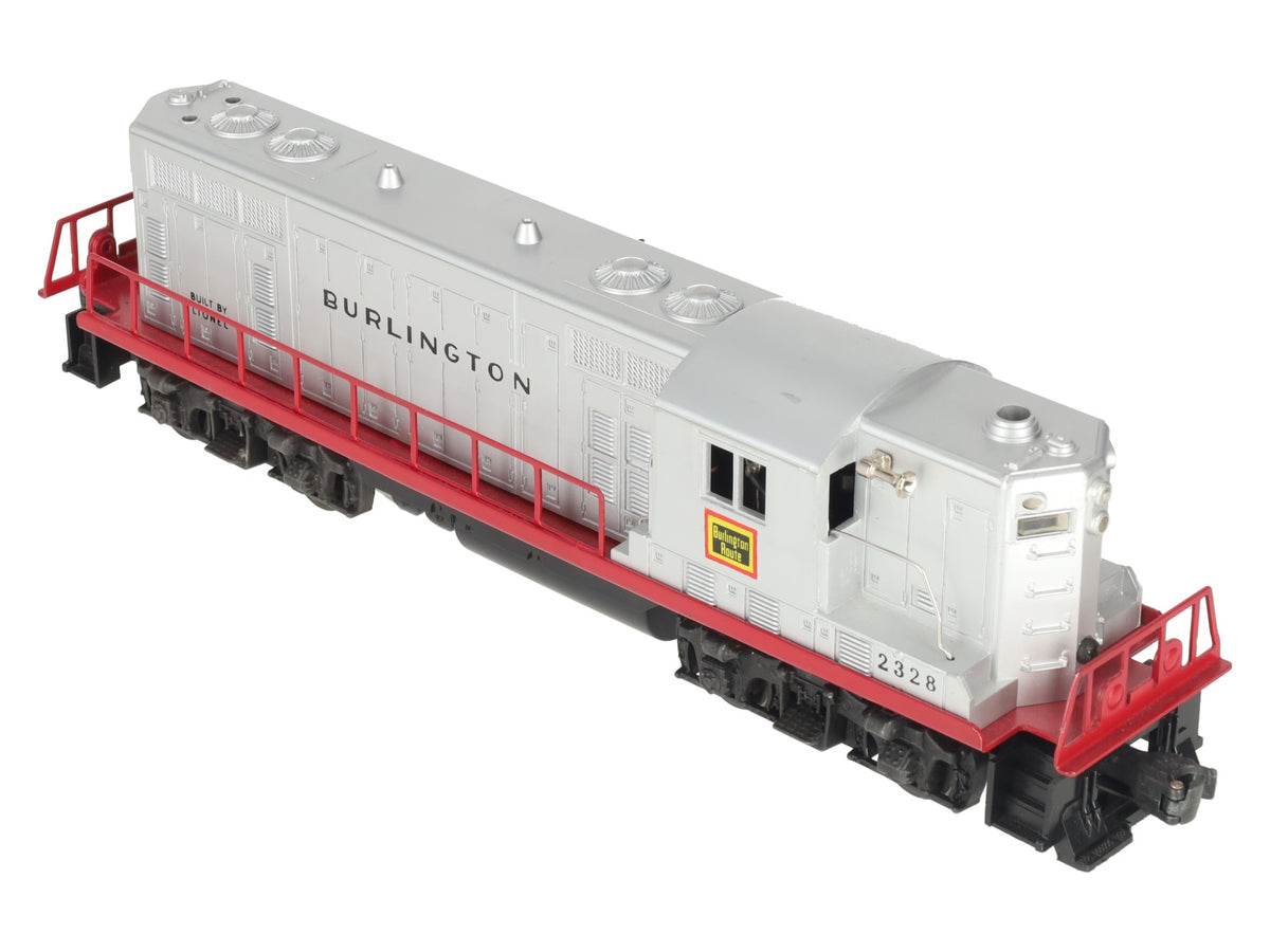 Lionel 2328 Vintage O Burlington GP-7 Powered EMD Diesel Locomotive VG