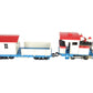 Heartland 06003 G Scale Undecorated Steam Locomotive & Work Caboose EX