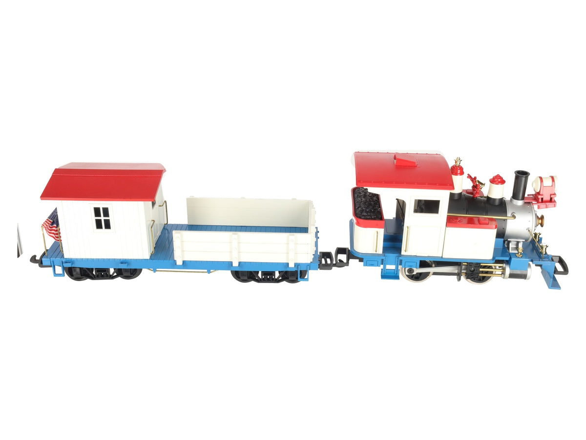 Heartland 06003 G Scale Undecorated Steam Locomotive & Work Caboose EX