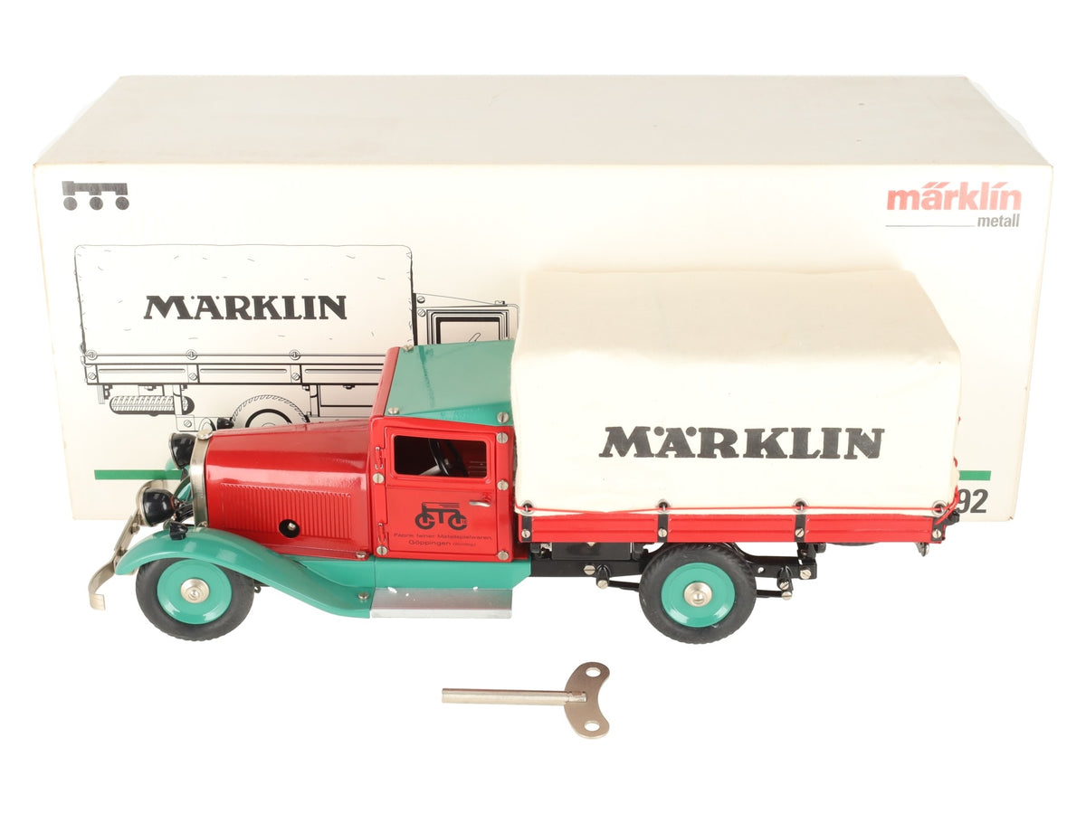 Marklin 1992 Metal Delivery Truck Wind-Up Clockwork EX/Box
