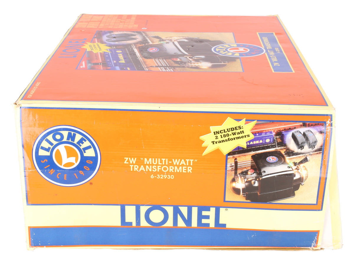 Lionel 6-32930 ZW Multi-Watt Transformer with Two 180 Watt Transformers EX/Box