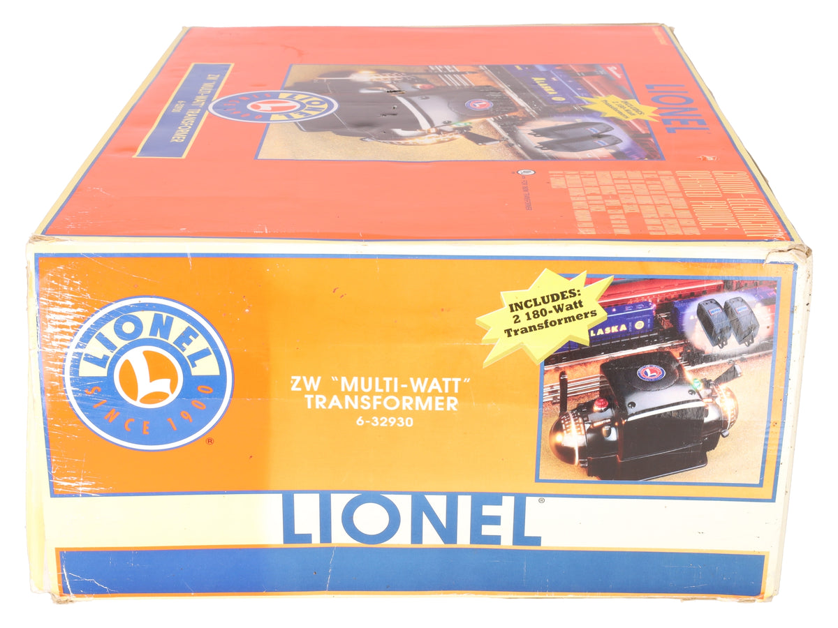 Lionel 6-32930 ZW Multi-Watt Transformer with Two 180 Watt Transformers EX/Box