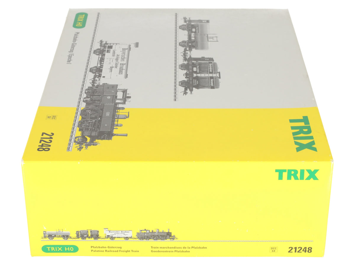 Trix 21248 HO Scale German Railways Locomotive & Freight Car Set NIB