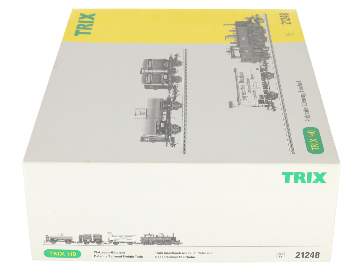 Trix 21248 HO Scale German Railways Locomotive & Freight Car Set NIB