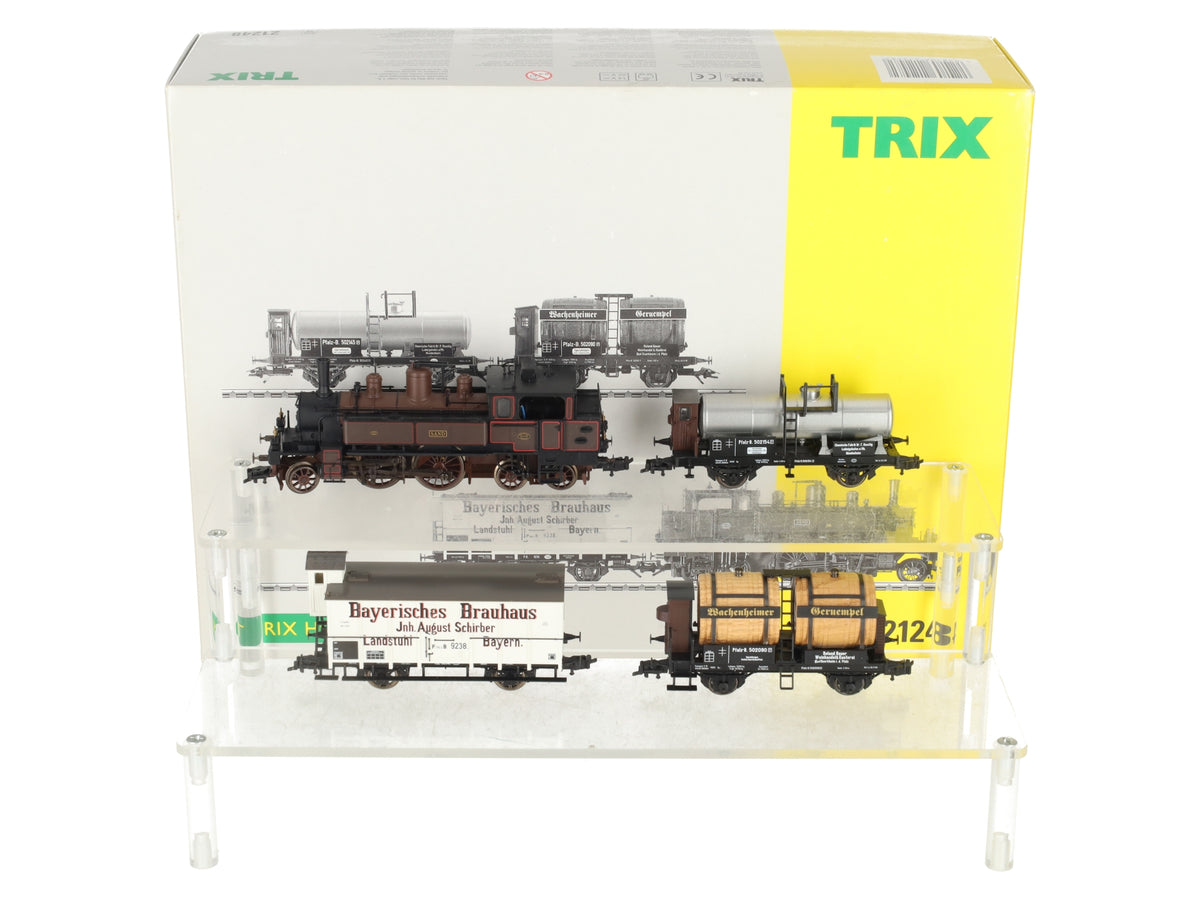 Trix 21248 HO Scale German Railways Locomotive & Freight Car Set NIB
