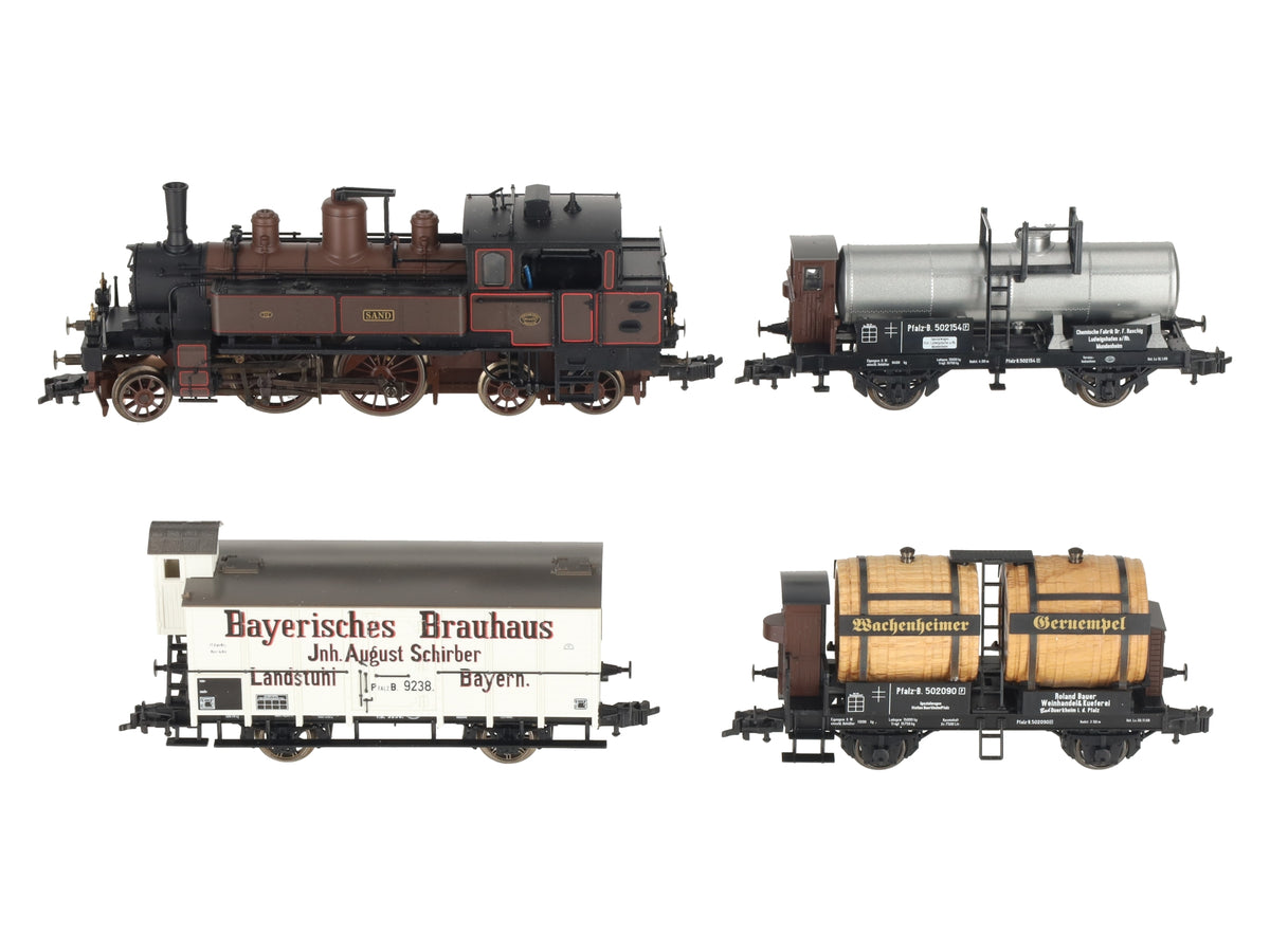 Trix 21248 HO Scale German Railways Locomotive & Freight Car Set NIB
