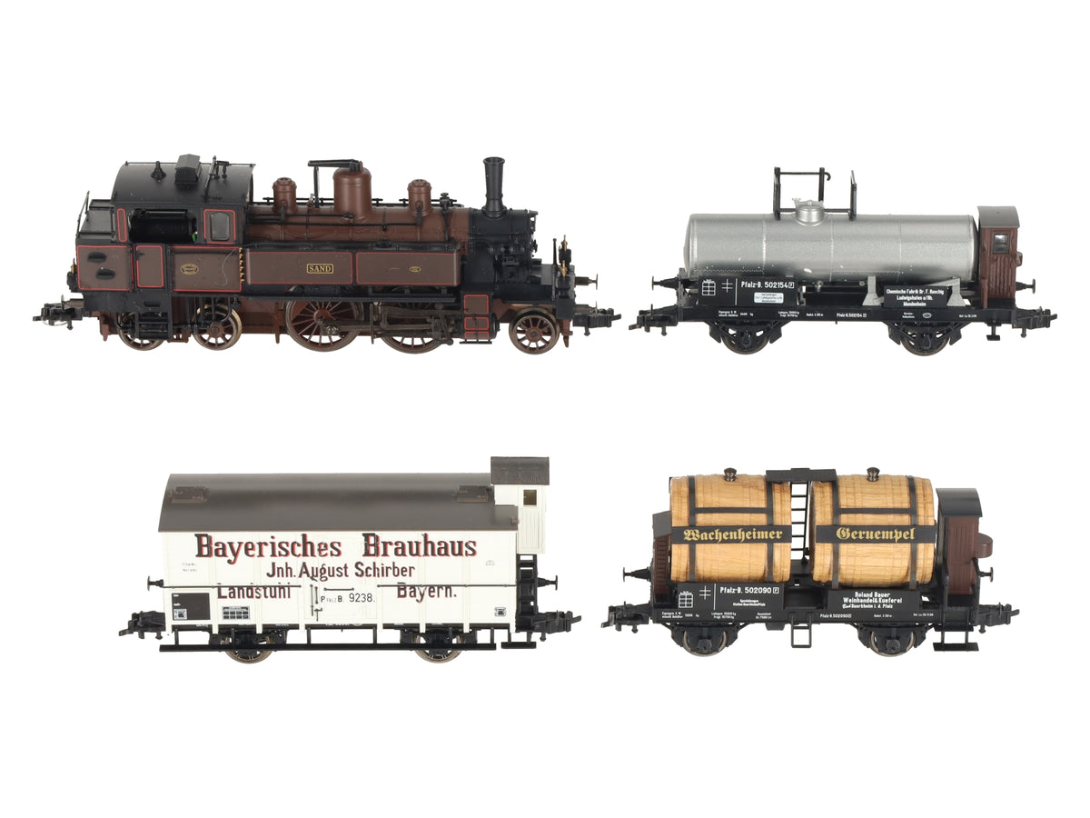 Trix 21248 HO Scale German Railways Locomotive & Freight Car Set NIB
