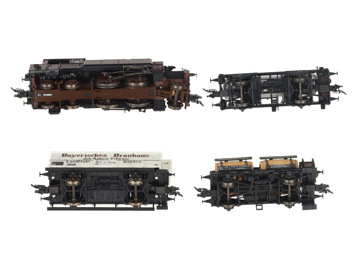 Trix 21248 HO Scale German Railways Locomotive & Freight Car Set NIB